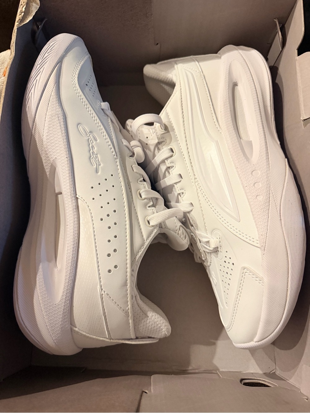 Puma All-White Women's Lace-Up Sneakers